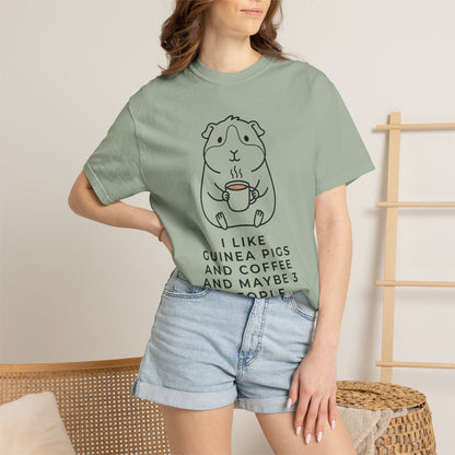 I Like Guinea Pigs And Coffee T-Shirt