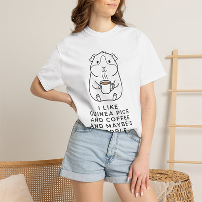 I Like Guinea Pigs And Coffee T-Shirt