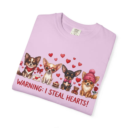 Chihuahua Pack 'Warning: I Steal Hearts!' T-Shirt