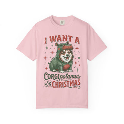 Funny Corgi Christmas T-shirt