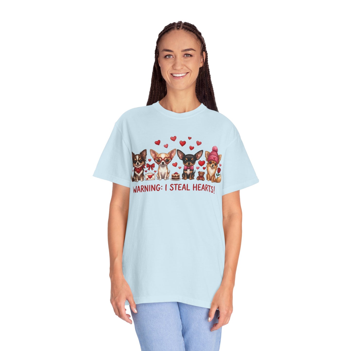 Chihuahua Pack 'Warning: I Steal Hearts!' T-Shirt