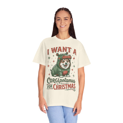 Funny Corgi Christmas T-shirt