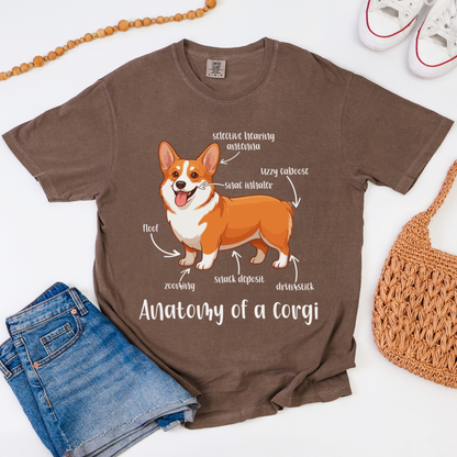 Anatomy Of A Corgi T-shirt