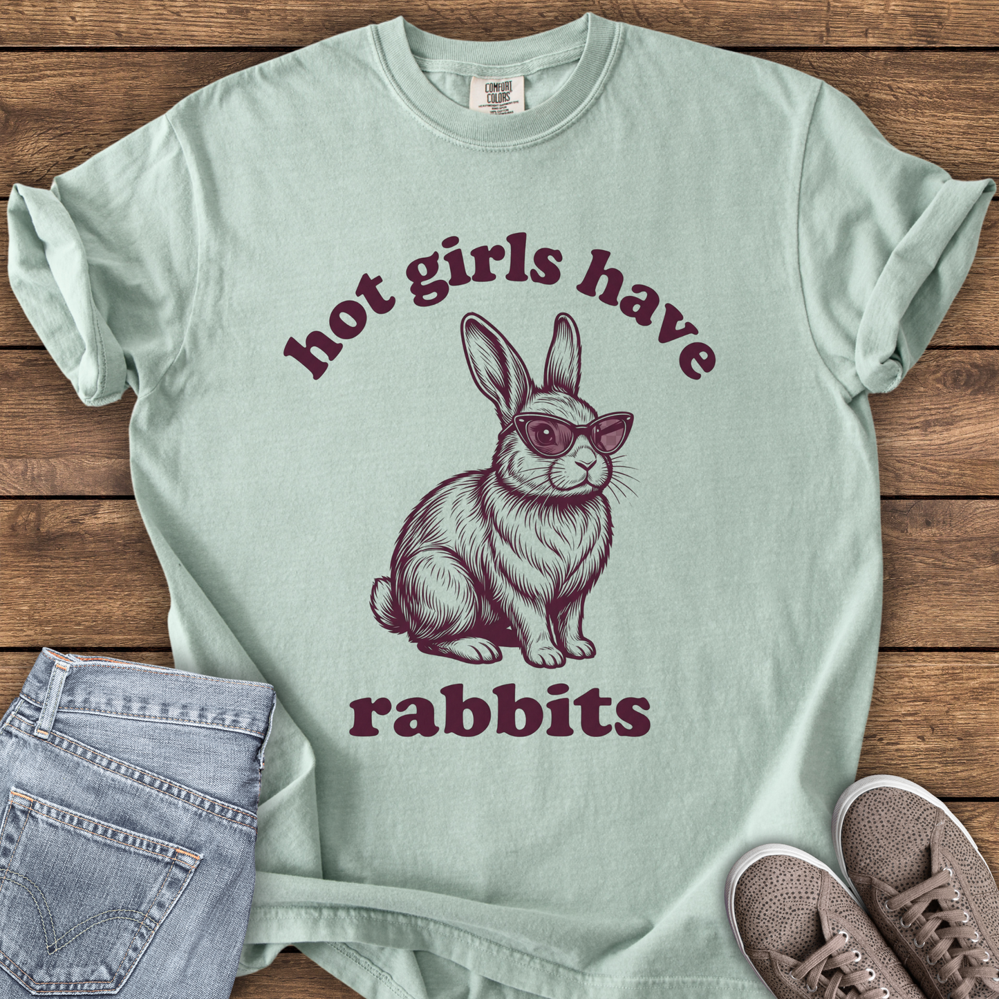 Hot Girls Have Rabbits T-Shirt