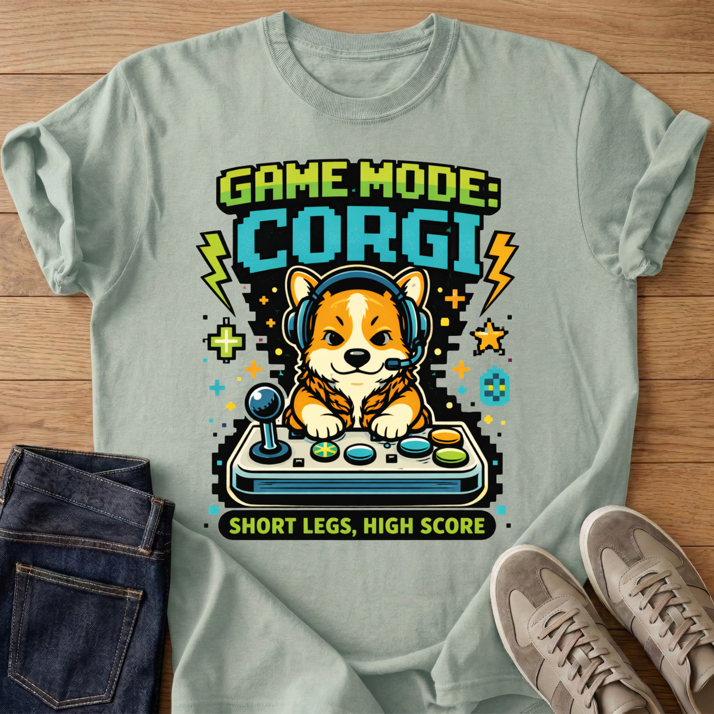 Game Mode Corgi T-shirt
