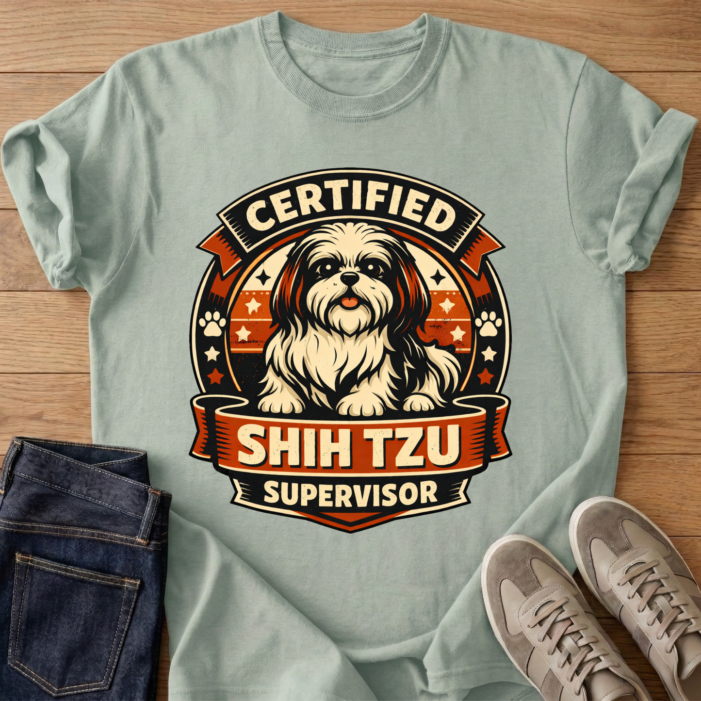 Certified Shih Tzu Supervisor T-shirt