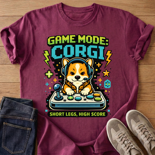 Game Mode Corgi T-shirt