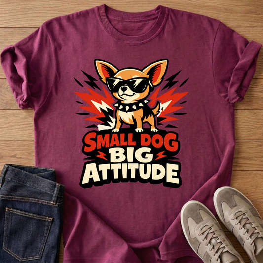 Small Dog Big Attitude T-shirt