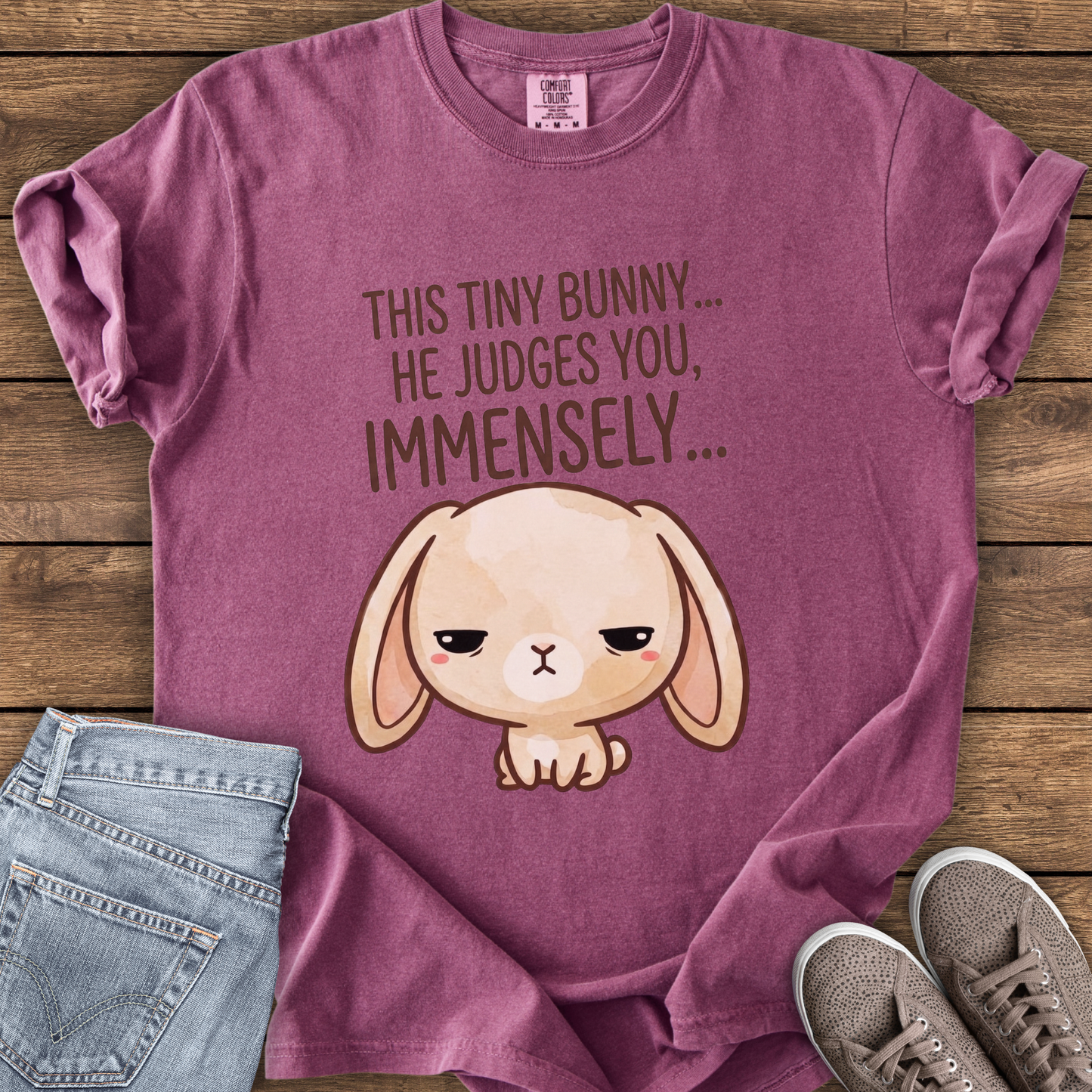This Tiny Bunny Judges You Immensely T-Shirt