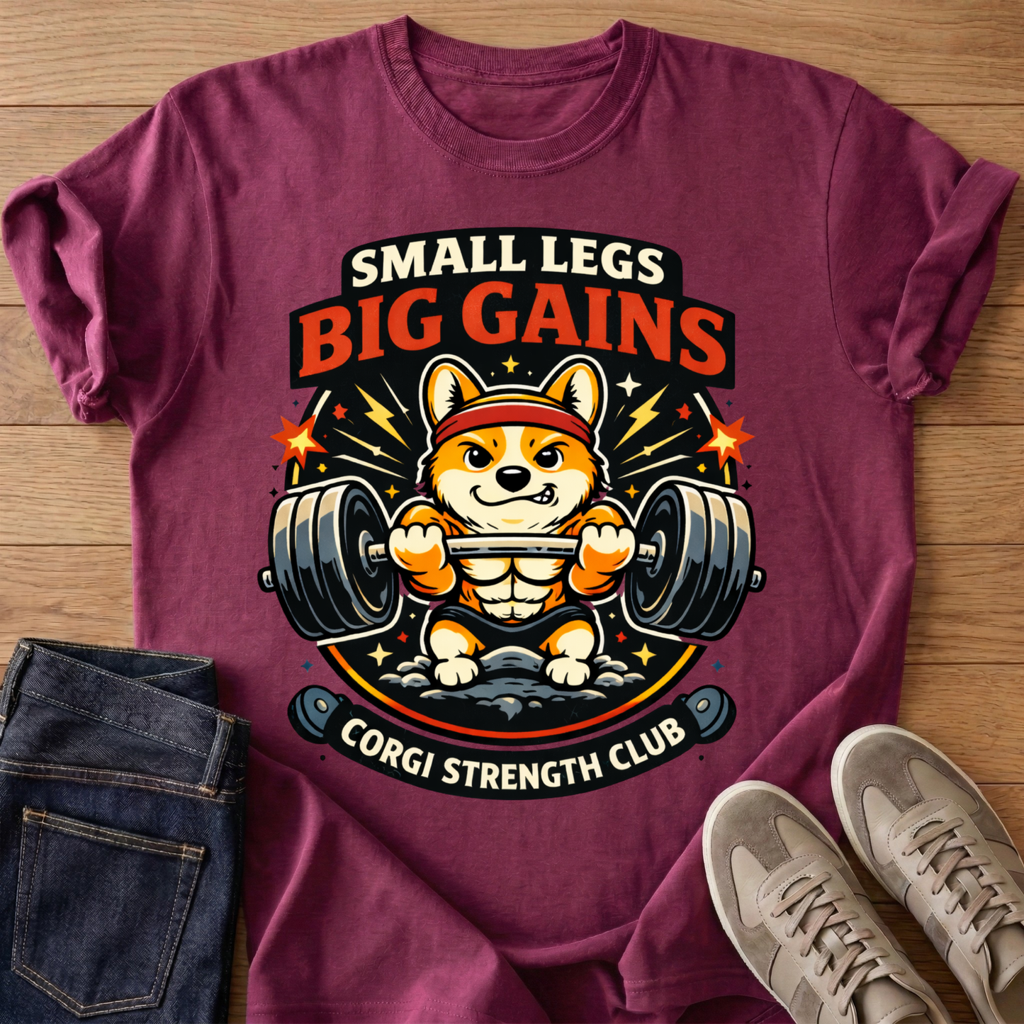 Small Legs Big Gains T-shirt