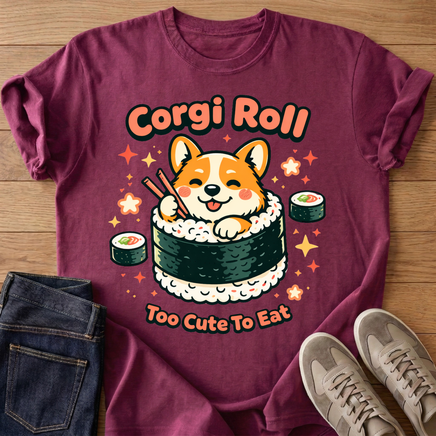Corgi Roll T-shirt