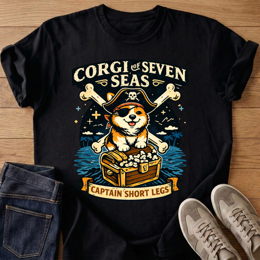 Corgi Of Seven Seas T-shirt