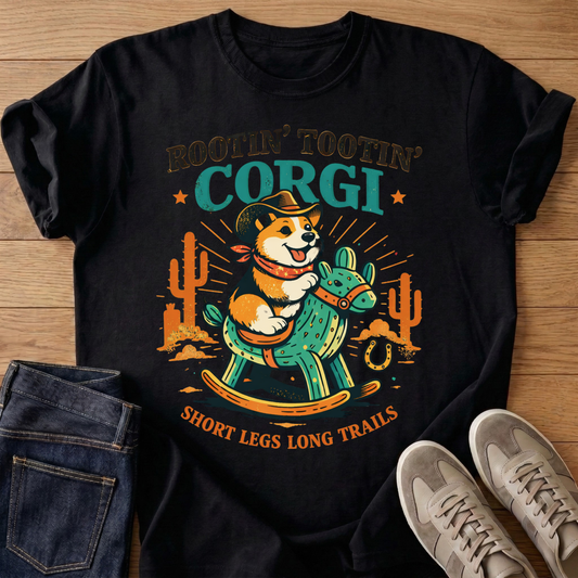 Rootin' Tootin' Corgi T-shirt