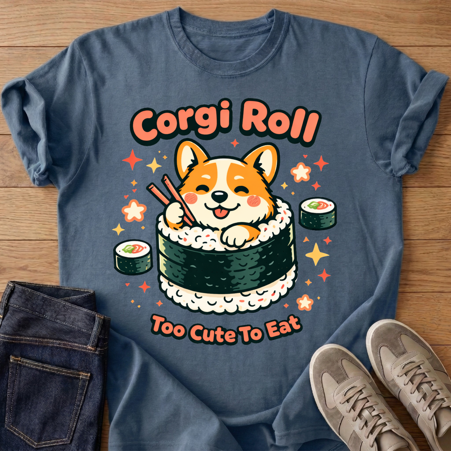 Corgi Roll T-shirt