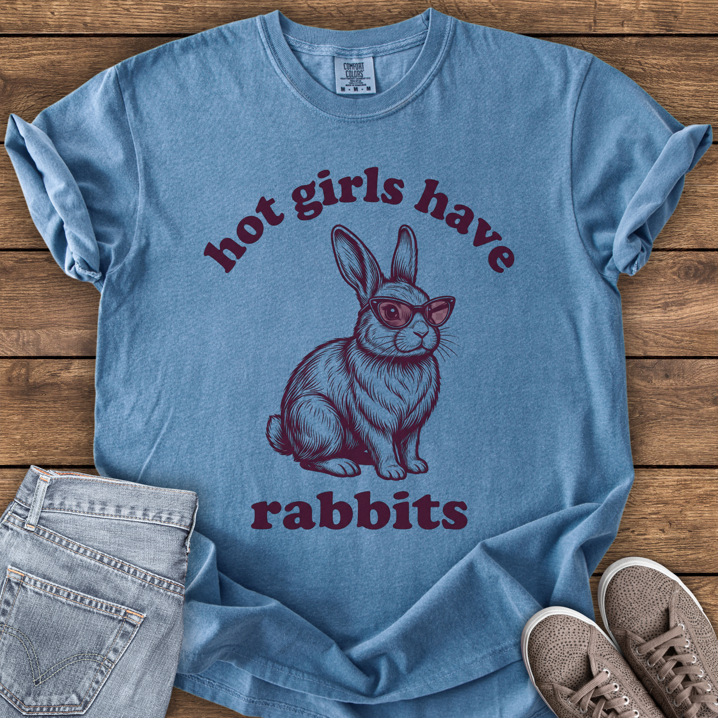 Hot Girls Have Rabbits T-Shirt
