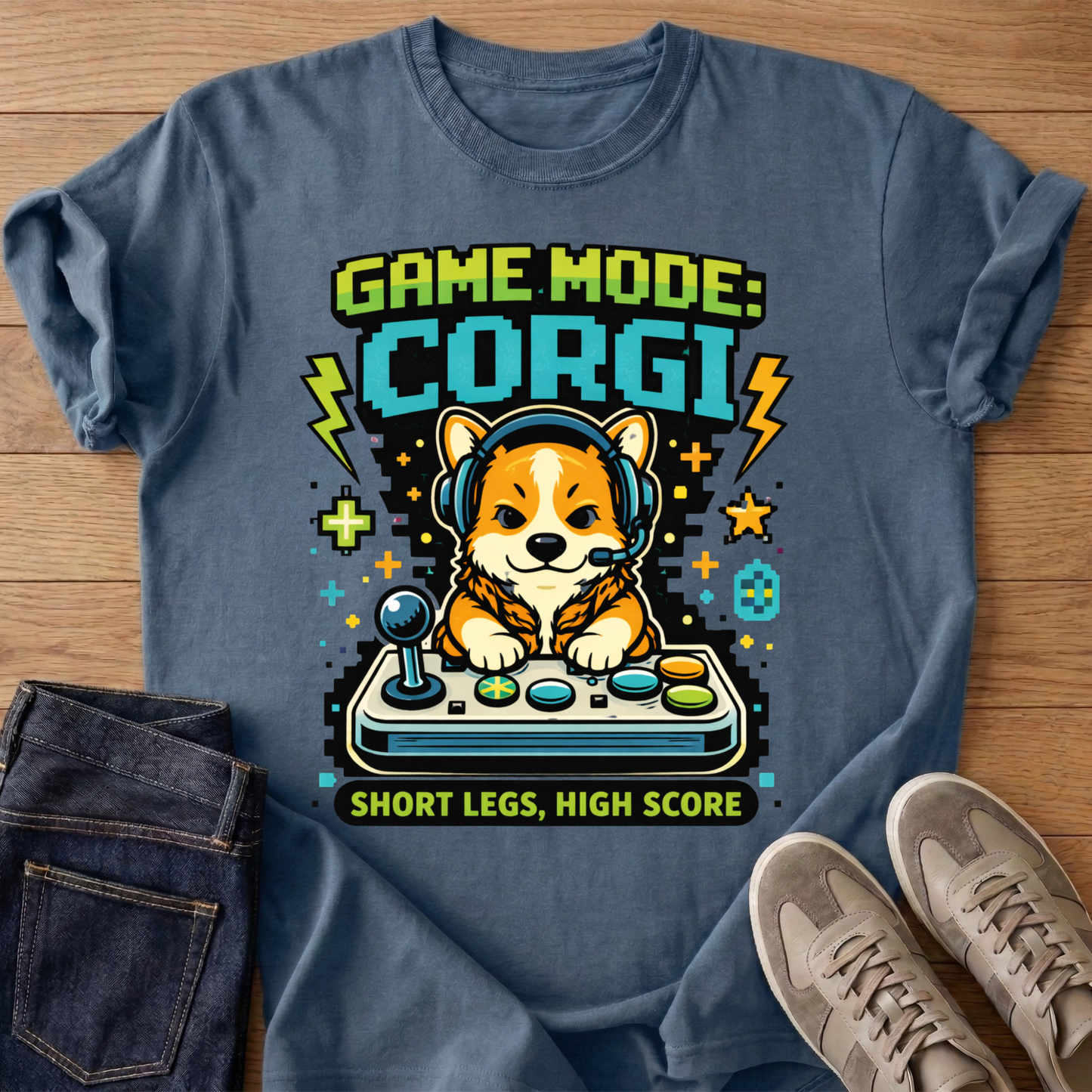 Game Mode Corgi T-shirt
