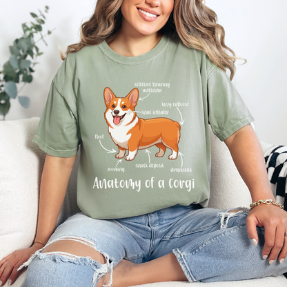 Anatomy Of A Corgi T-shirt