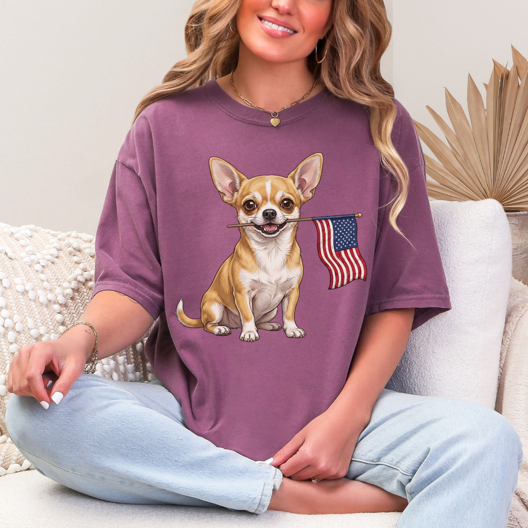 Patriotic Chihuahua 4th Of July T-shirt