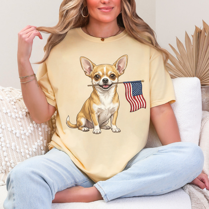 Patriotic Chihuahua 4th Of July T-shirt