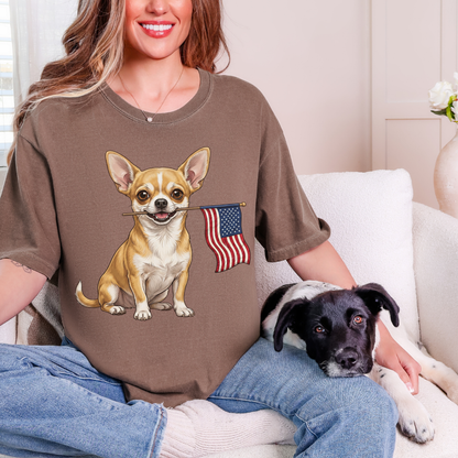 Patriotic Chihuahua 4th Of July T-shirt