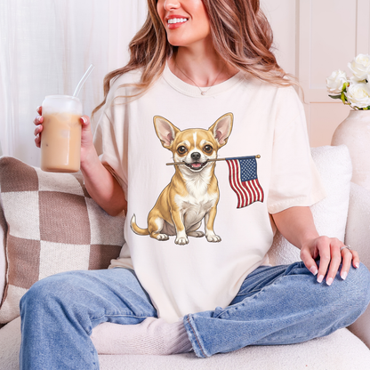 Patriotic Chihuahua 4th Of July T-shirt