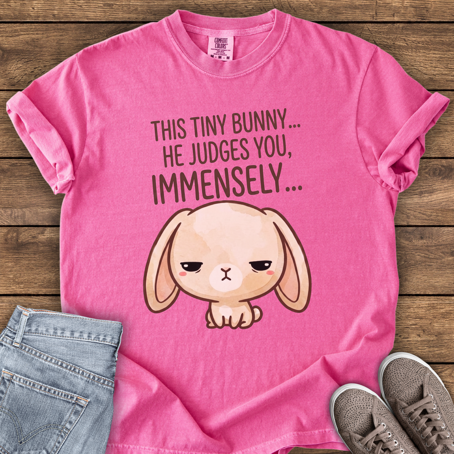This Tiny Bunny Judges You Immensely T-Shirt