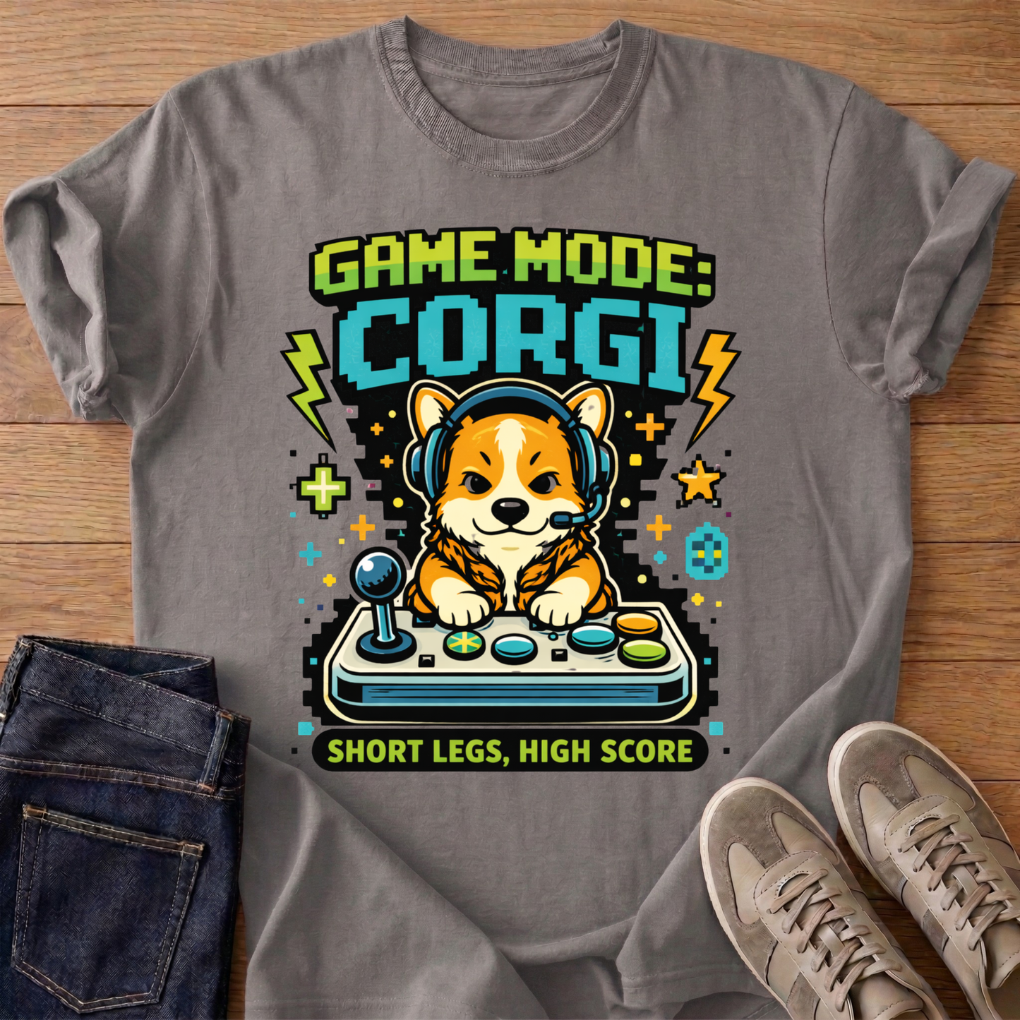 Game Mode Corgi T-shirt