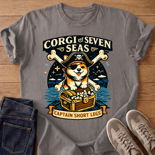 Corgi Of Seven Seas T-shirt
