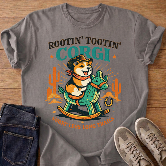 Rootin' Tootin' Corgi T-shirt