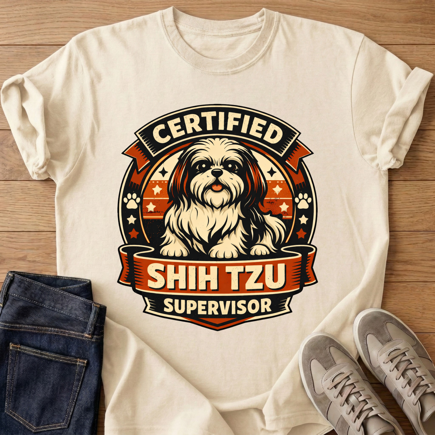 Certified Shih Tzu Supervisor T-shirt