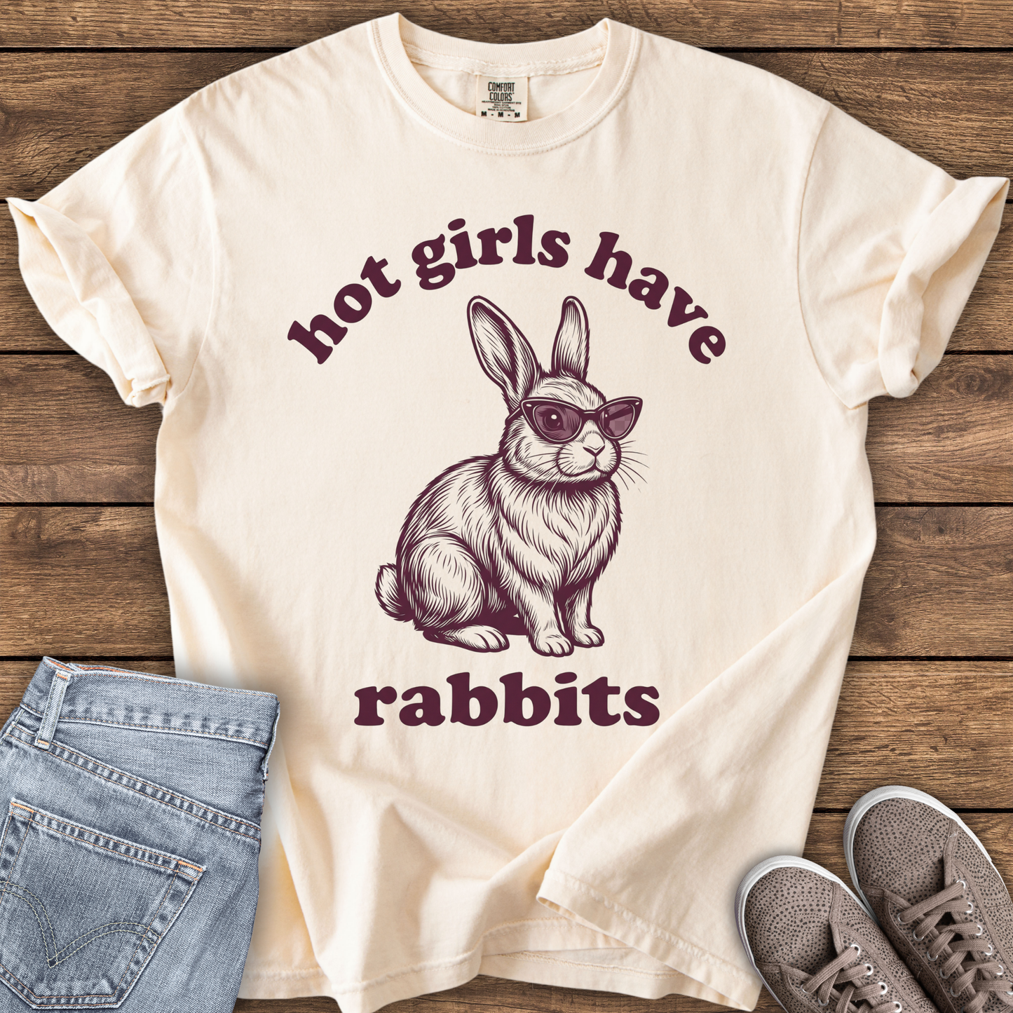 Hot Girls Have Rabbits T-Shirt