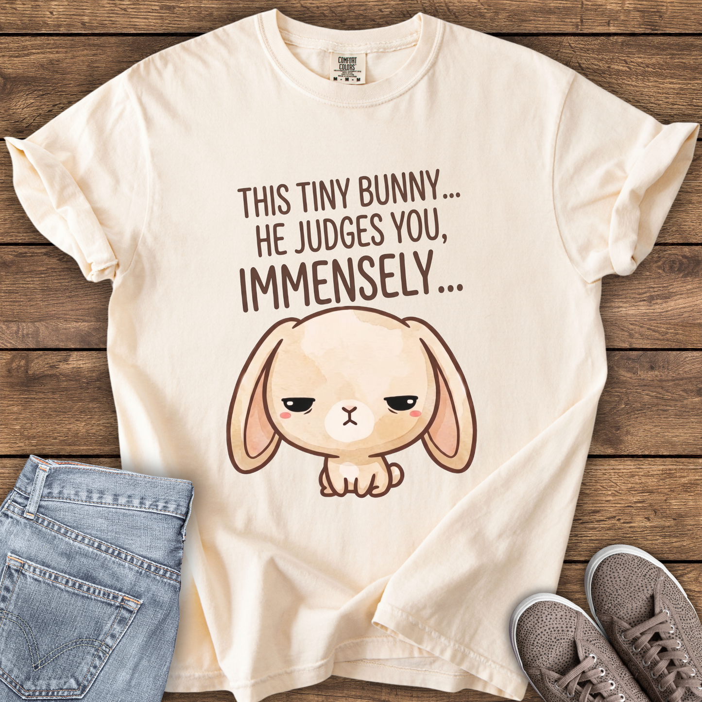 This Tiny Bunny Judges You Immensely T-Shirt