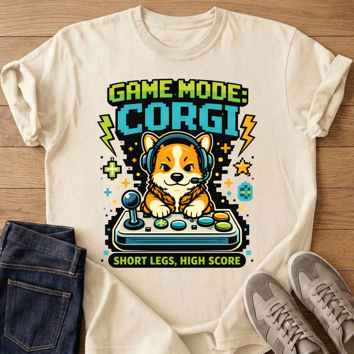 Game Mode Corgi T-shirt