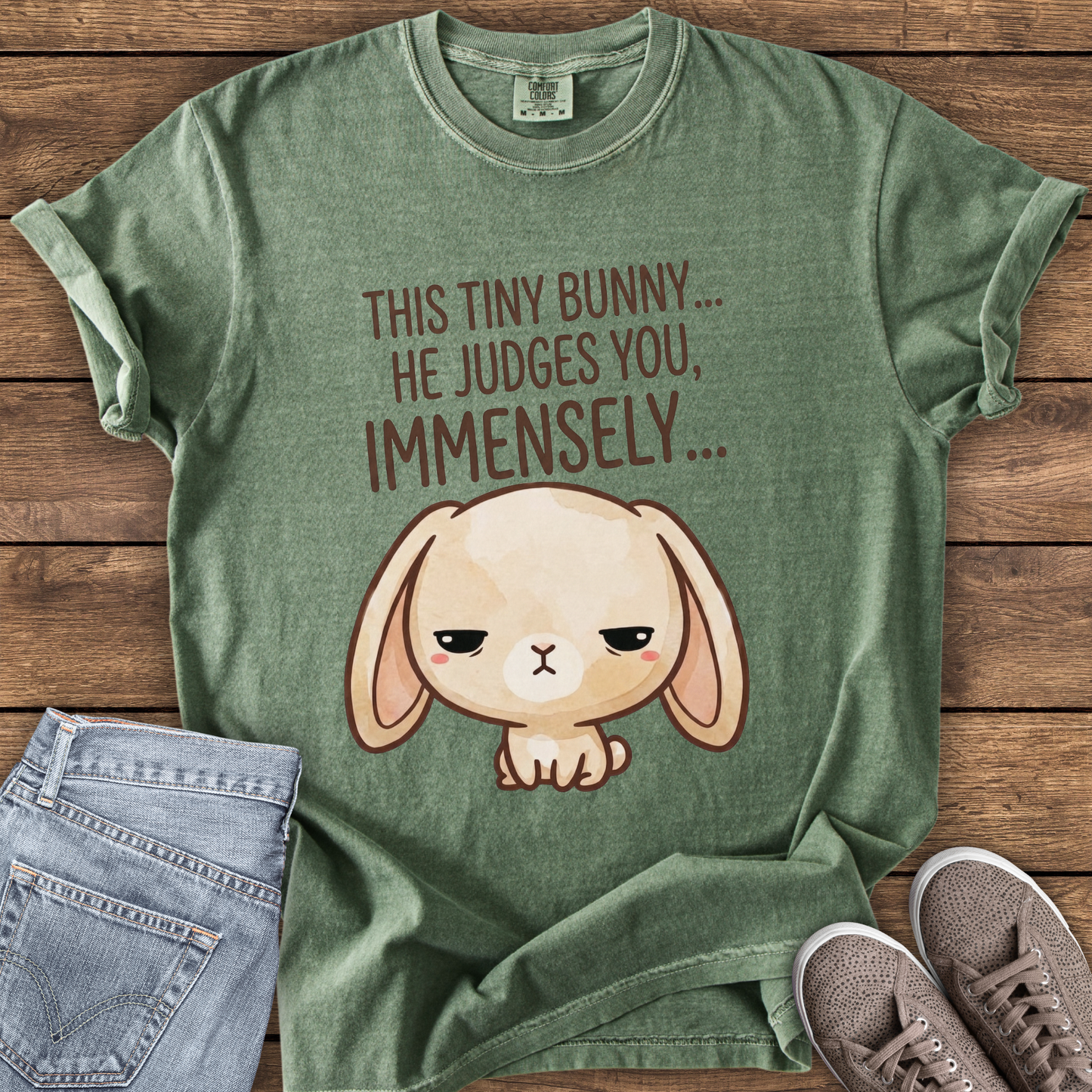 This Tiny Bunny Judges You Immensely T-Shirt