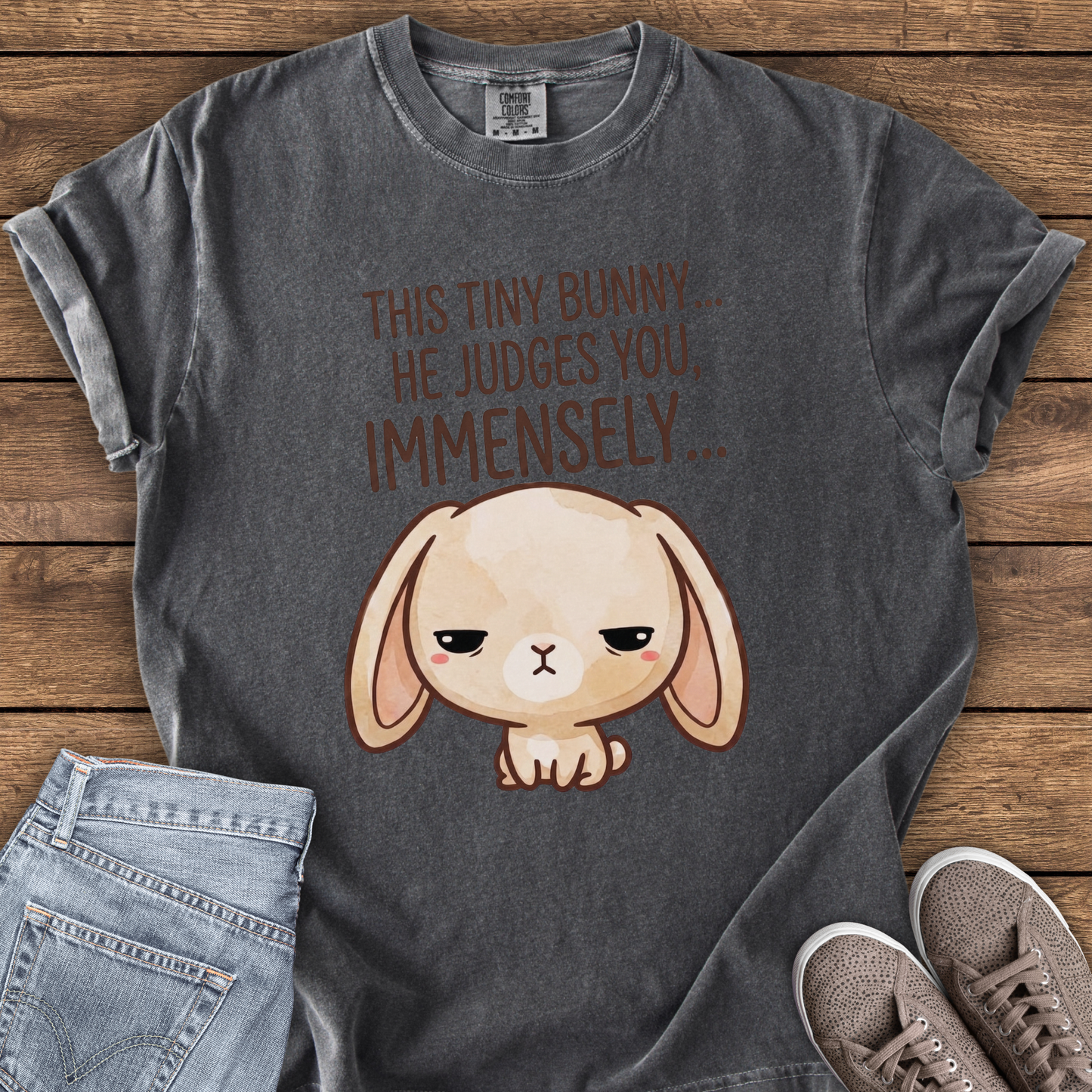This Tiny Bunny Judges You Immensely T-Shirt