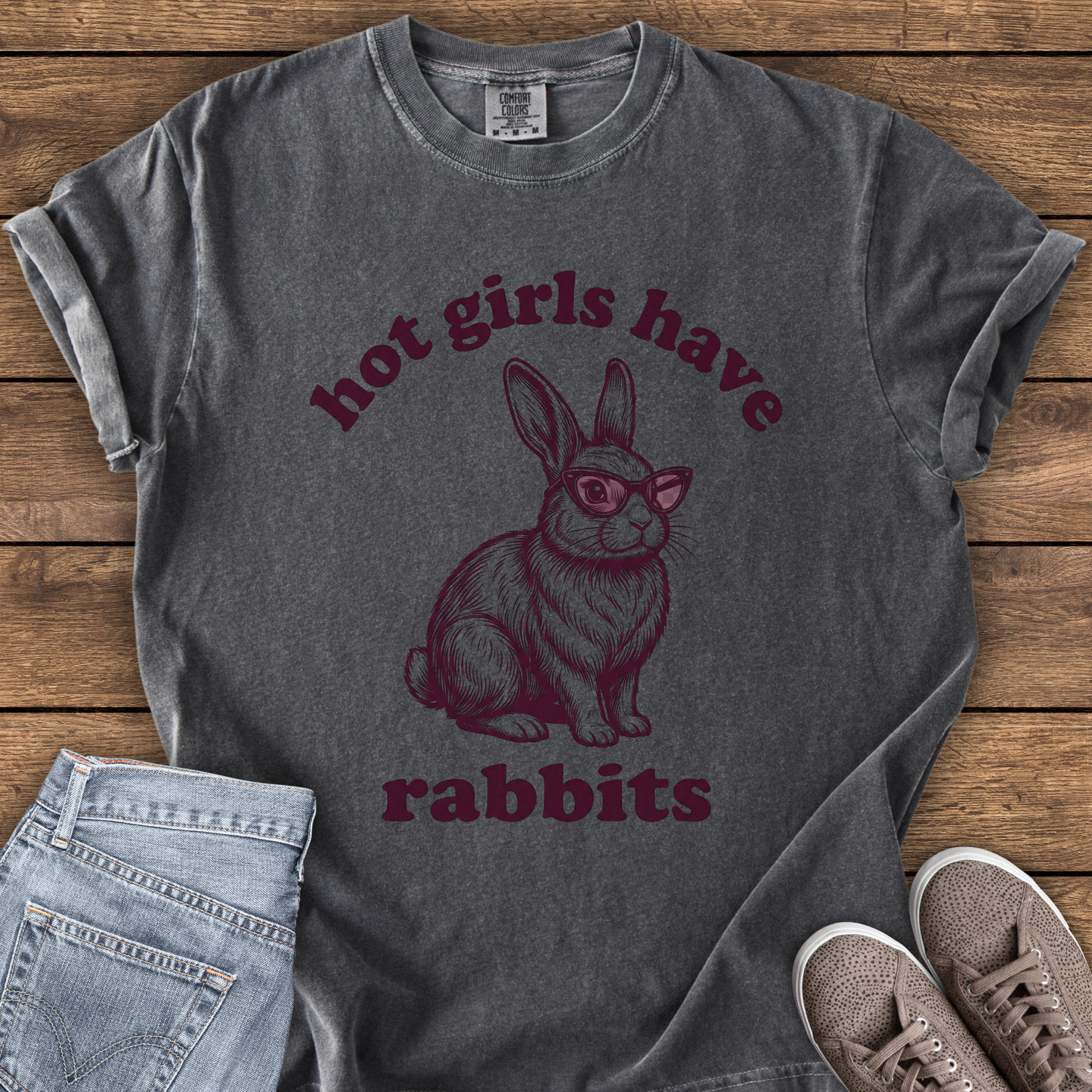 Hot Girls Have Rabbits T-Shirt