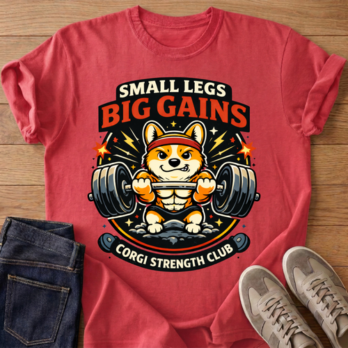 Small Legs Big Gains T-shirt