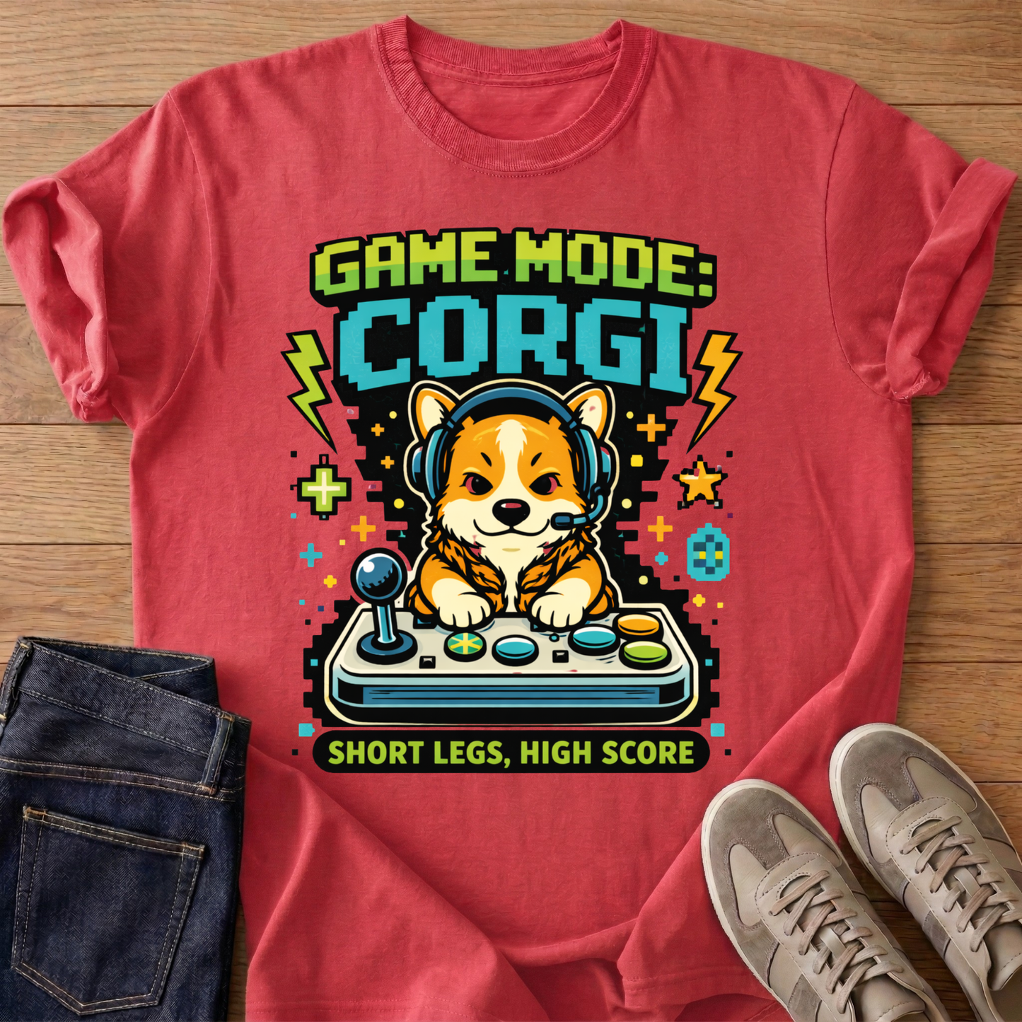 Game Mode Corgi T-shirt