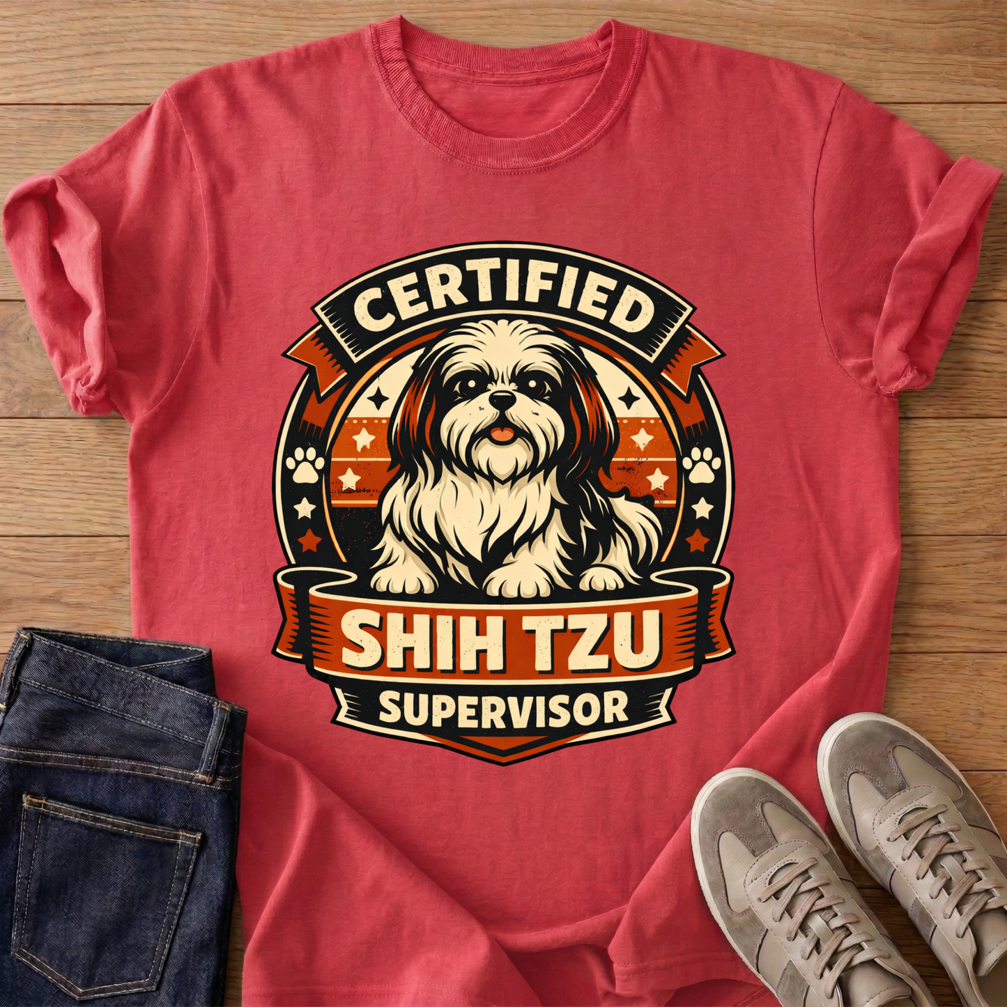 Certified Shih Tzu Supervisor T-shirt