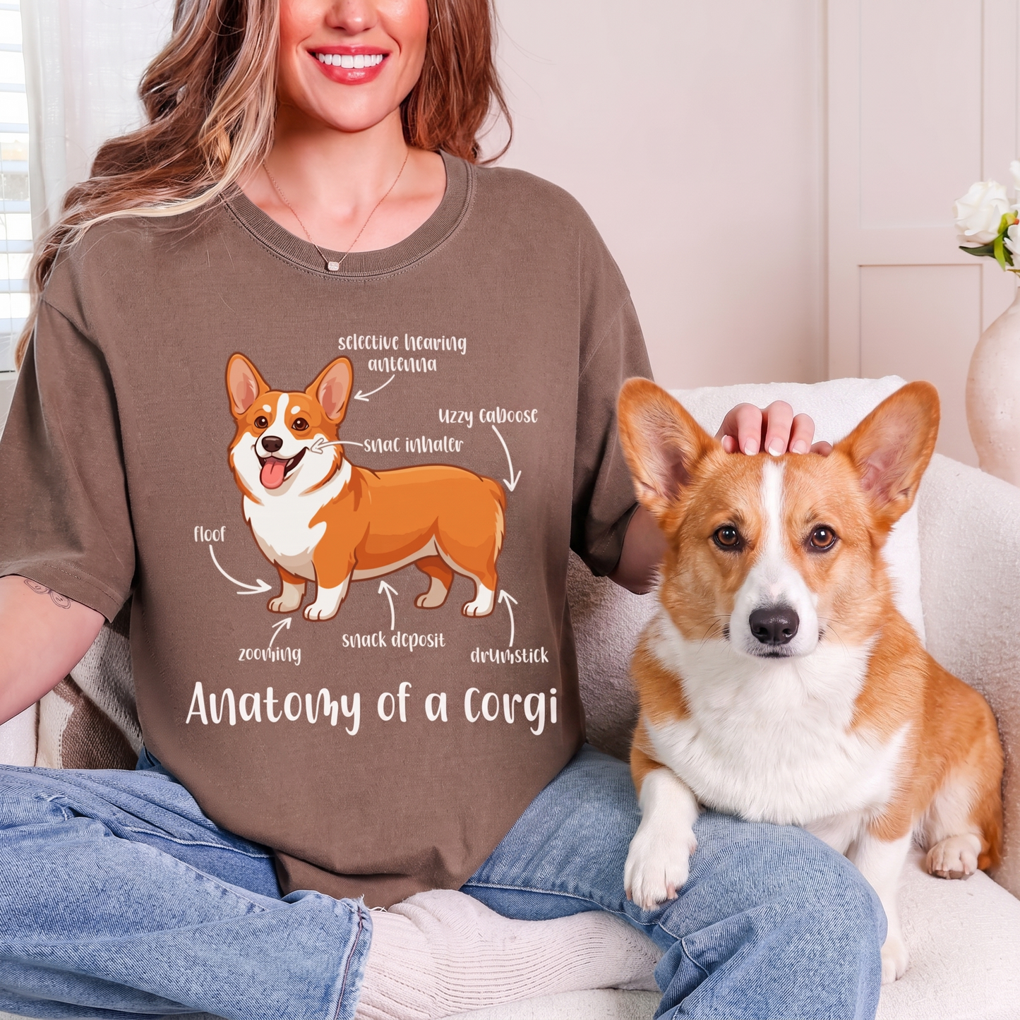Anatomy Of A Corgi T-shirt